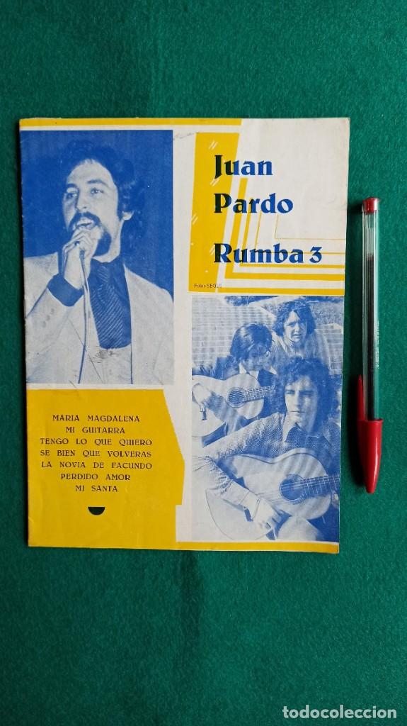 Cat&aacute;logos de M&uacute;sica: Cancionero JUAN PARDO RUMBA 3 PERET 1973 ENVIO GRATIS CORREO CERTIFICADO