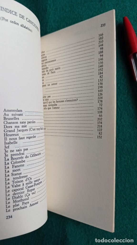 Cat&aacute;logos de m&uacute;sica: LIBRO JACQUES BREL 1976 ENVIO GRATIS CERTIFICADO - Foto 3