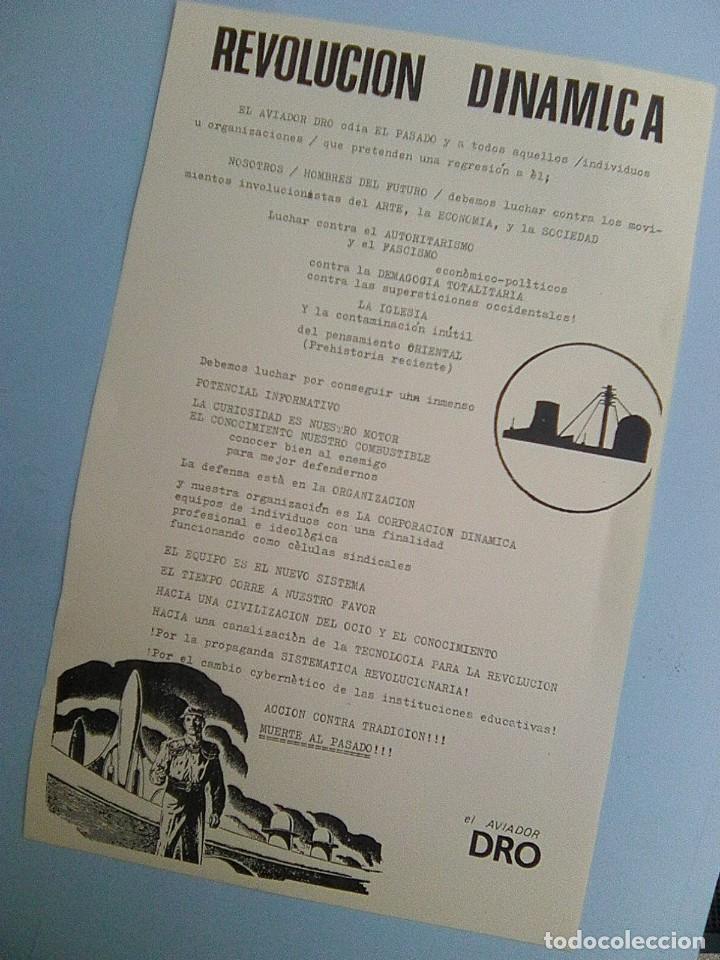 Catalogues de Musique: Aviador Dro - Revoluci&oacute;n dinamica - Facsimil repro del manfleto que acomp&ntilde;aba l 1&ordf; Ed. de Nuclear s&iacute;