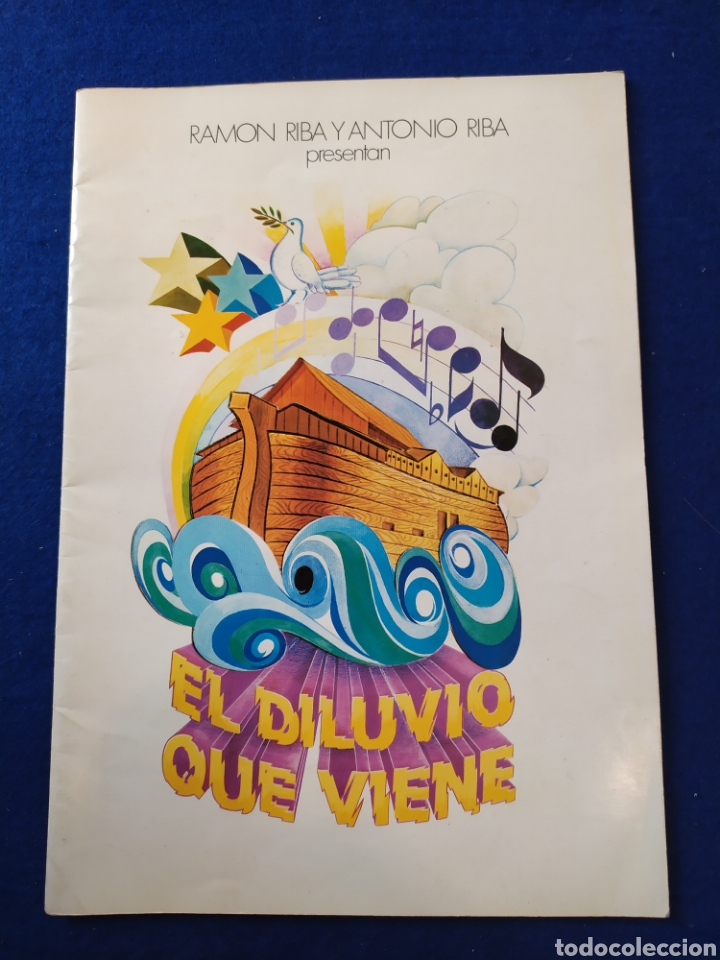 Catalogues de Musique: Revista , libreto del musical, El diluvio que viene. Franz Joham, Lidia Moreno, Miquel Cors...