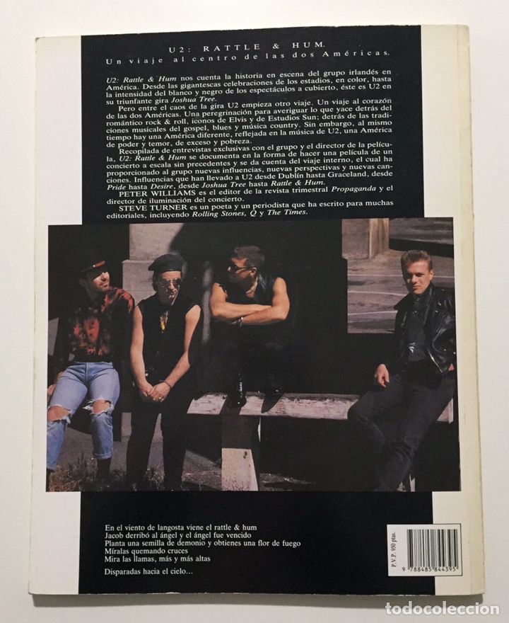 Cat&aacute;logos de m&uacute;sica: U2 RATTLE & HUM - EL LIBRO ORIGINAL DE LA PELICULA DE U2 - Foto 3