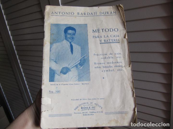 Catalogues de Musique: ANTONIO BARDAJI DURAN-METODO PARA LA CAJA Y BATERIA-BOILEAU-40PP-DIFICIL