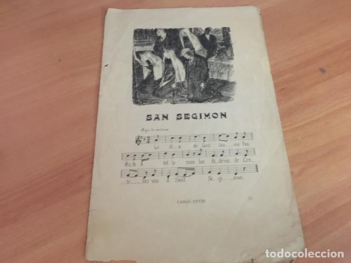 Catalogues de Musique: SAN SEGIMON. CANCION ANTIGUA EN CATALAN (COIB66)