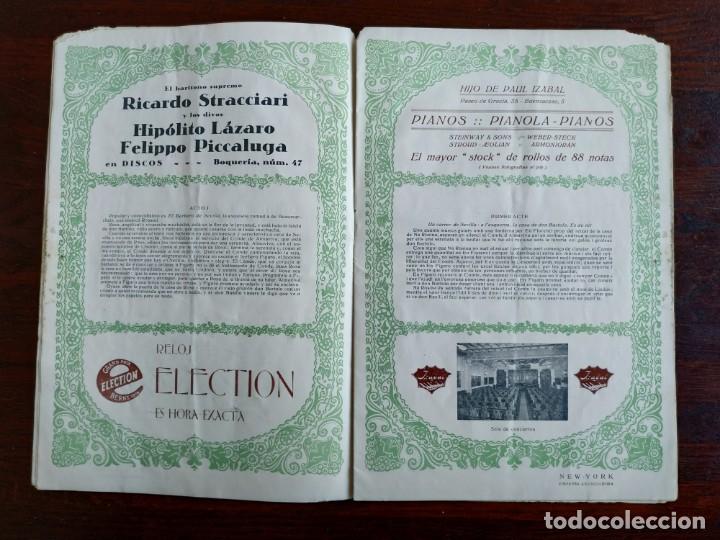 Cat&aacute;logos de m&uacute;sica: Programa de mano del Gran Teatro del Liceo Programa Oficial 1923-1924. - Foto 4