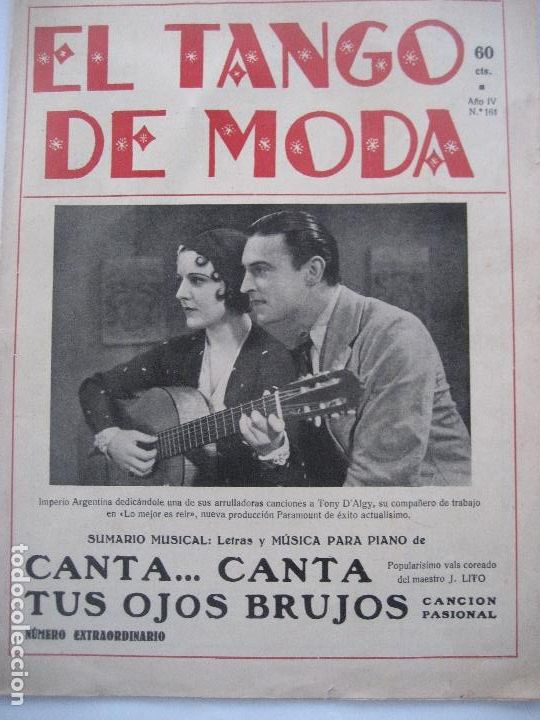 Cat&aacute;logos de m&uacute;sica: El Tango de Moda. N&ordm; 161. - Foto 1