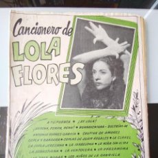 Catálogos de Música: CANCIONERO ANTIGUO FLAMENCO LOLA FLORES EDICIONES BISTAGNE