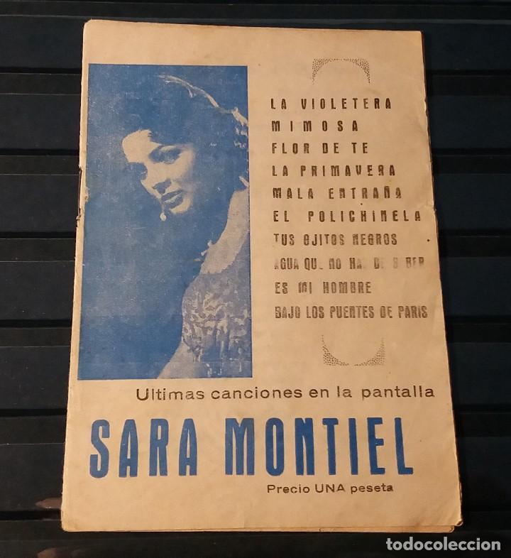 Musikkataloge: Cancionero &Uacute;ltimas Canciones en la Pantalla. Sara Montiel. Uni&oacute;n Musical.