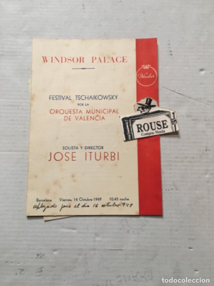 Cat&aacute;logos de M&uacute;sica: Antiguo programa de m&uacute;sica FESTIVAL TSCHIKOWSKY -ORQUESTA MUNICIPAL DE VALENCIA -JOS&Eacute; ITURBE solista