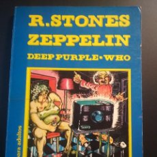 Catálogos de Música: ROCK & COMIX R.STONES & ZEPPELIN,,,,,,, ALBUM - ROCK COMIX- 2 NºS 1976 PDELUXE. Lote 207034438