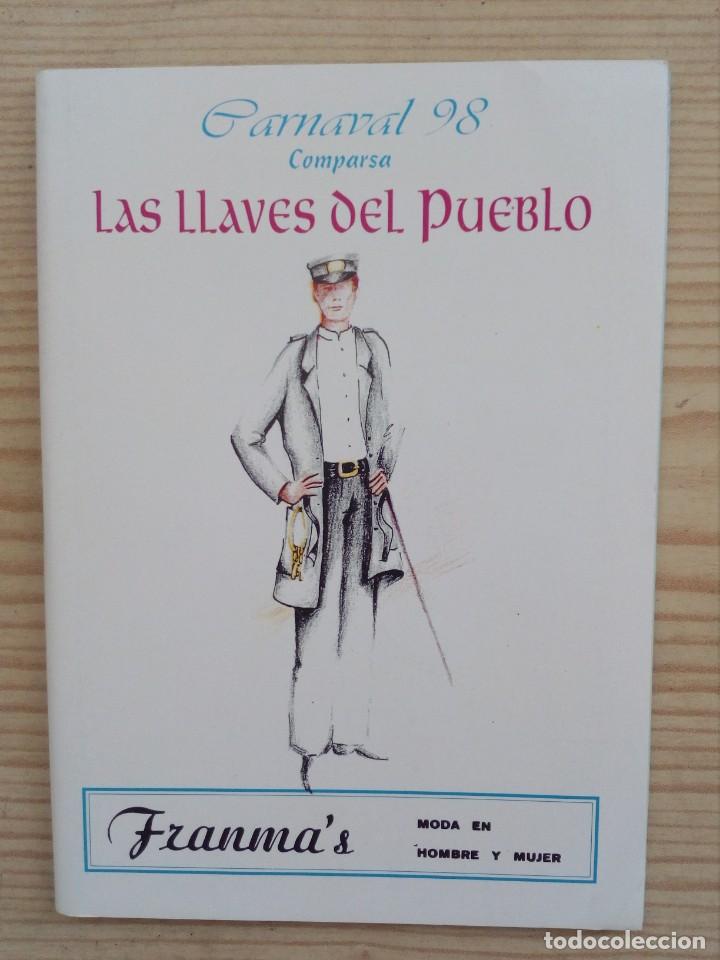 Cat&aacute;logos de M&uacute;sica: Libreto Carnaval Las Llaves Del Pueblo - Comparsa 98