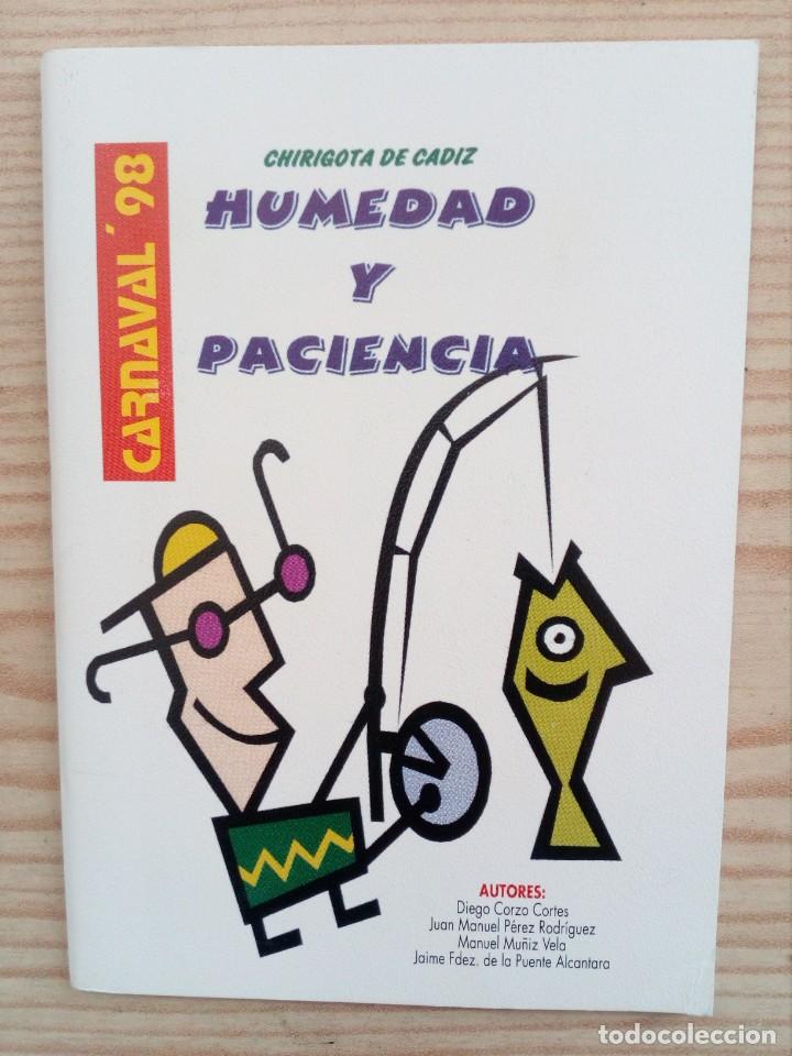Cat&aacute;logos de M&uacute;sica: Libreto Carnaval Humedad Y Paciencia - Chirigota 98