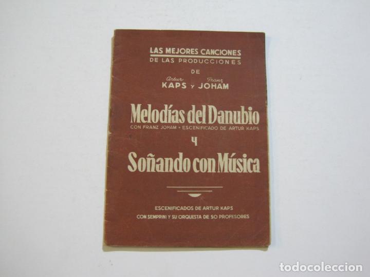 Cat&aacute;logos de M&uacute;sica: MELODIAS DEL DANUBIO & SO&Ntilde;ANDO CON MUSICA-KAMPS Y JOHAM-CATALOGO MUSICA-VER FOTOS-(V-20.555)