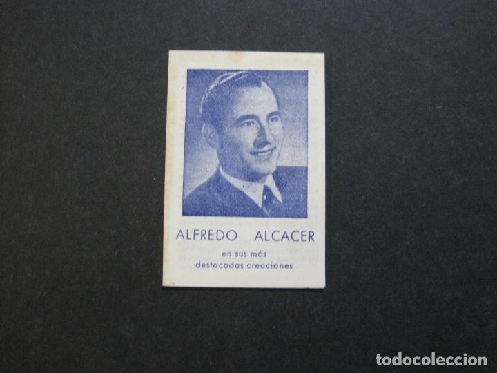 Cat&aacute;logos de M&uacute;sica: ALFREDO ALCACER-CANCIONES DEL MUNDO-DISCOS REGAL-CROMO PUBLICIDAD-(V-20.730)