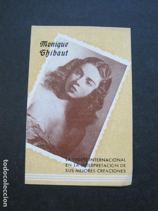 Cat&aacute;logos de M&uacute;sica: MONIQUE THIBAUT-VEDETE INTERNACIONAL-DISCOS ODEON-CATALOGO PUBLICIDAD-(V-20.732)