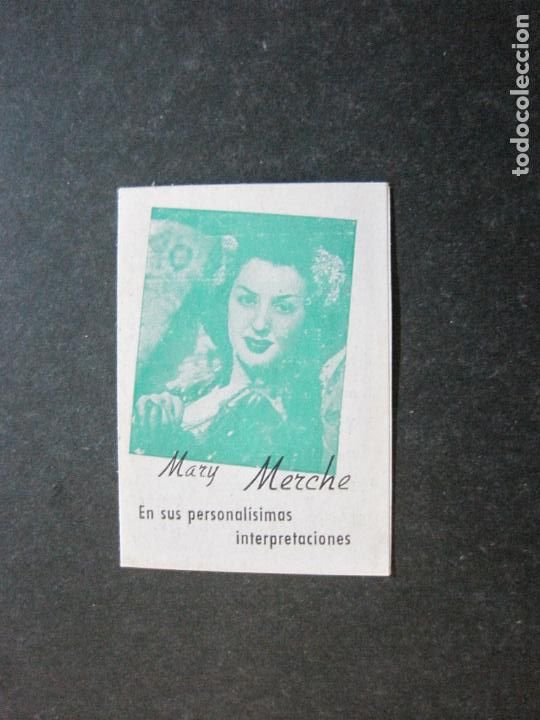 Cat&aacute;logos de M&uacute;sica: MARY MERCHE-CANCIONES DEL MUNDO-DISCOS ODEON-CROMO PUBLICIDAD-(V-20.733)