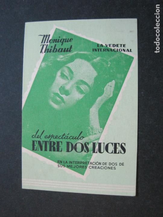 Cat&aacute;logos de M&uacute;sica: MONIQUE THIBAUT-ENTRE DOS LUCES-DISCOS ODEON-CATALOGO PUBLICIDAD-(V-20.738)