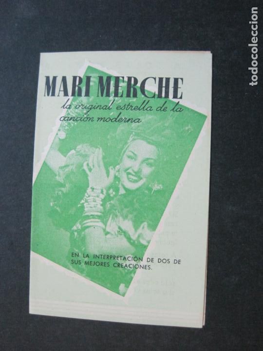 Cat&aacute;logos de M&uacute;sica: MARI MERCHE-ESTRELLA CANCION MODERNA-LA VOZ DE SU AMO-CATALOGO PUBLICIDAD-(V-20.740)