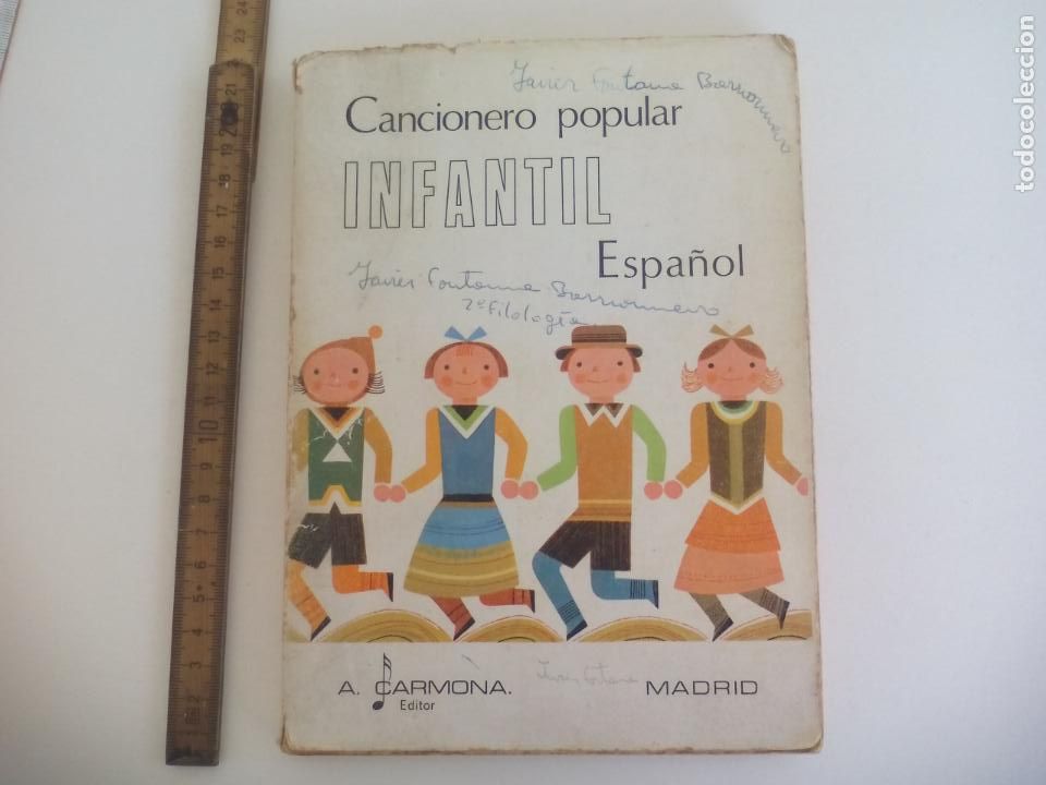 Cat&aacute;logos de M&uacute;sica: CANCIONERO POPULAR INFANTIL ESPA&Ntilde;OL. JUAN HIDALGO MONTOYA, ILUST. ADAN FERRER. 1982