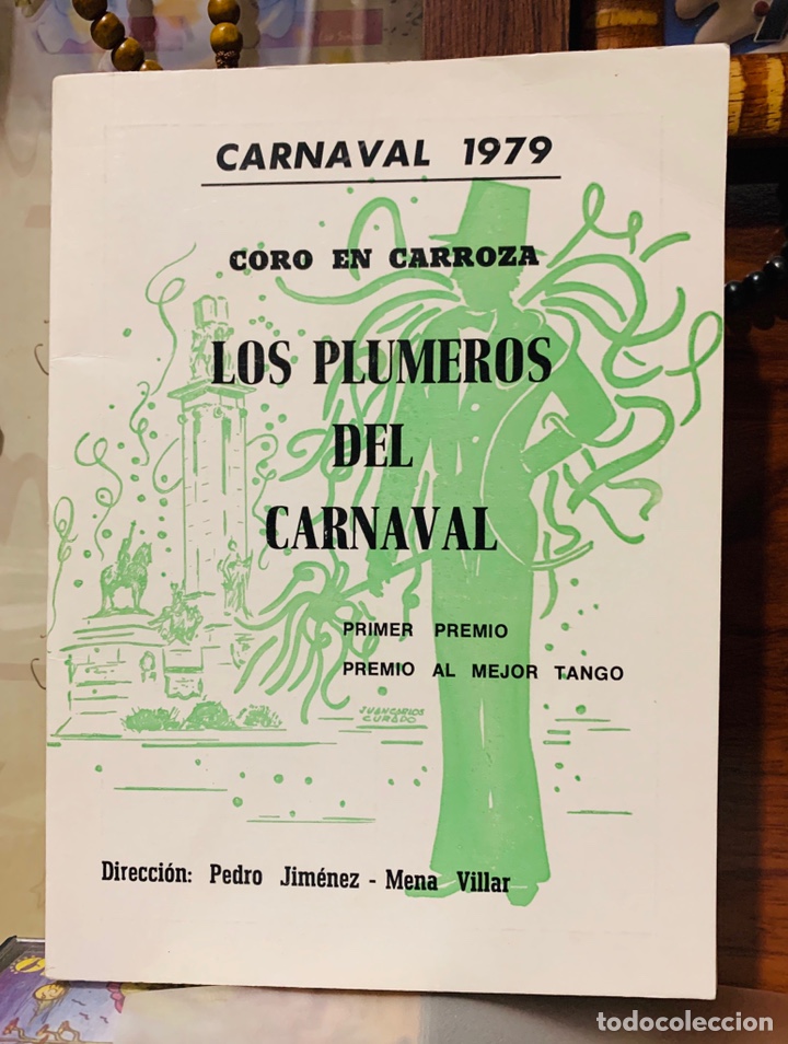Cat&aacute;logos de M&uacute;sica: Carnaval de C&aacute;diz 1979 libreto de el coro Los PLUMEROS del carnaval