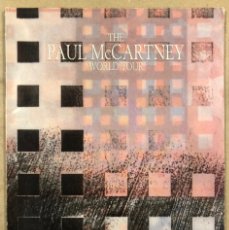 Catálogos de Música: THE PAUL MCCARTNEY WORLD TOUR 1989. LIBRO REVISTA DE LA GIRA E HISTORIA DE PAUL.. Lote 212365526