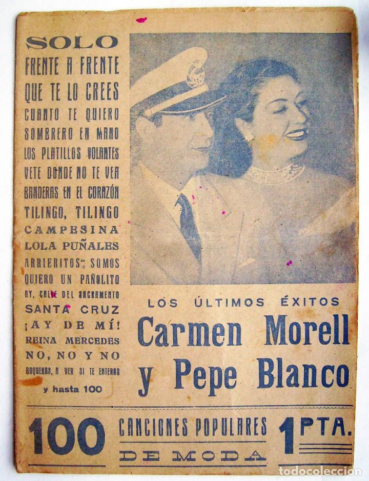 Cat&aacute;logos de M&uacute;sica: CARMEN MORELL Y PEPE BLANCO. CANCIONERO.