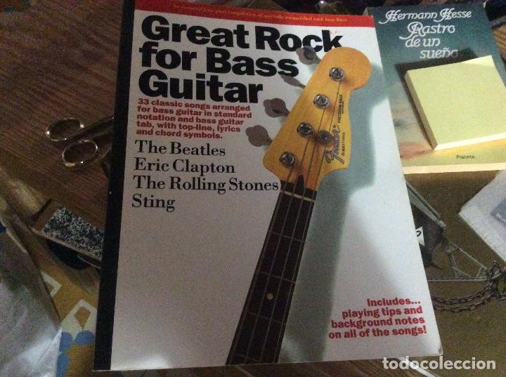 Catalogues de Musique: GREAt rock for bass guitar 33 canciones beatles,vclapton , rolling stones, sting cpartituras para gu