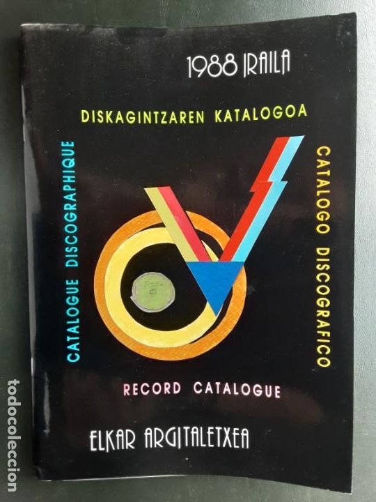 Cat&aacute;logos de M&uacute;sica: ELKAR, CAT&Aacute;LOGO DISCOGR&Aacute;FICO, DISKAGINTZAREN KATALOGOA, 1988 CON 60 P&Aacute;GINAS