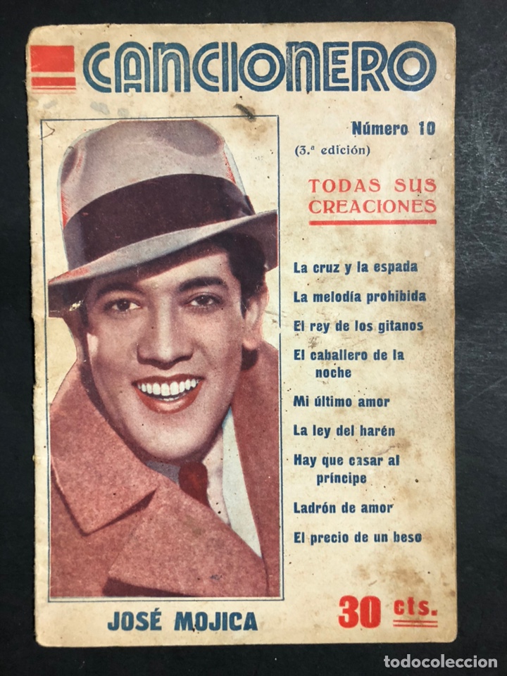 Cat&aacute;logos de M&uacute;sica: Cancionero popular 10 Jose mojica.el caballero de la noche