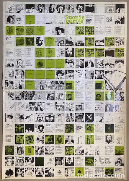 Cat&aacute;logos de M&uacute;sica: CARTEL CAT&Aacute;LOGO VINILOS CRAMPS RECORD 1976. 97 x 68 cm.