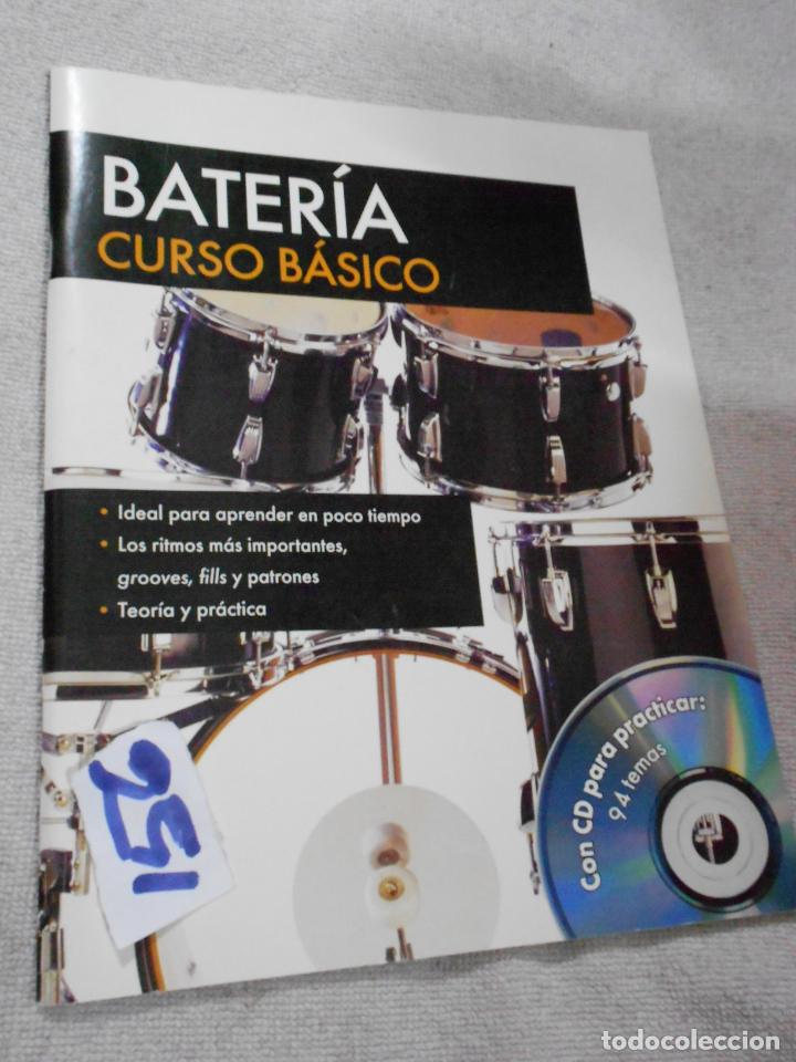 Cat&aacute;logos de m&uacute;sica: CURSO BASICO DE BATERIA CON CD - Foto 1
