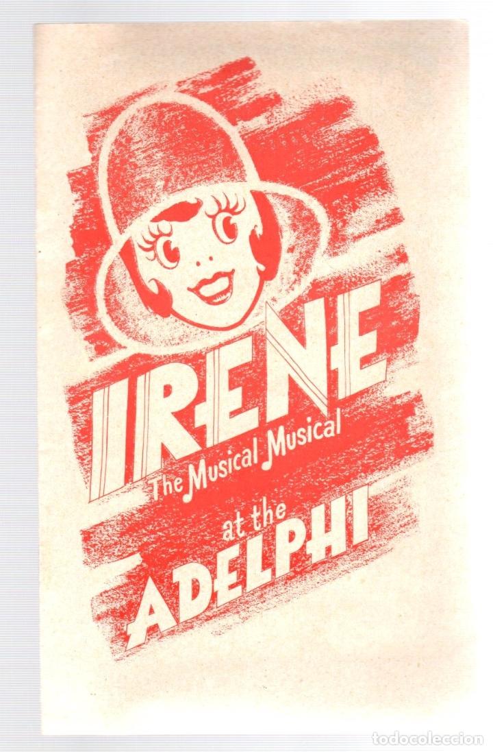 Cat&aacute;logos de M&uacute;sica: PROGRAMA FUNCION MUSICAL IRENE. ADELPHI, LONDRES. A&Ntilde;O 1976