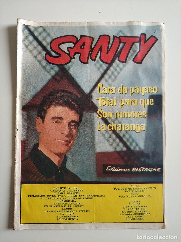 Cat&aacute;logos de M&uacute;sica: cancionero santy cara de payaso ediciones bistagne a&ntilde;o 1962