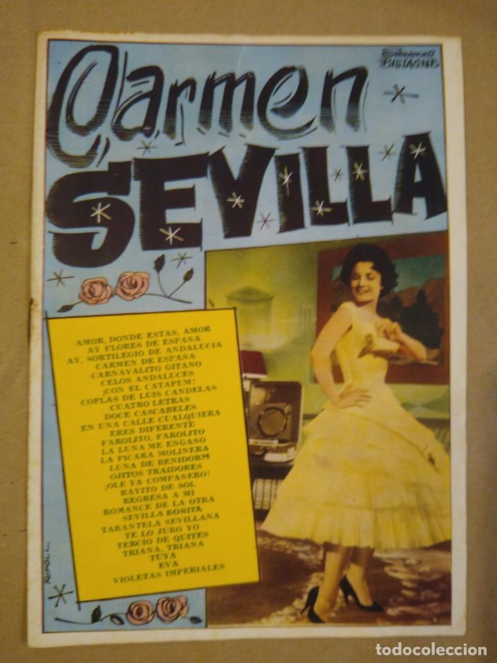 Catalogues de Musique: Cancionero Carmen Sevilla. Ediciones Bistagne.