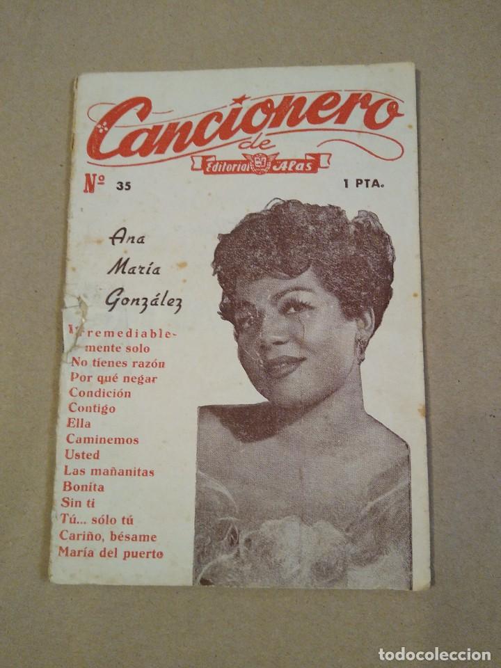 Cat&aacute;logos de M&uacute;sica: Cancionero de Ediorial Alas n&ordm; 35 Ana Mar&iacute;a Gonz&aacute;lez.