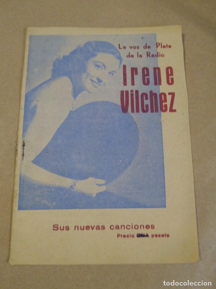 Cat&aacute;logos de M&uacute;sica: La voz de plata de la radio. Irene Vilches. Sus nuevas canciones.