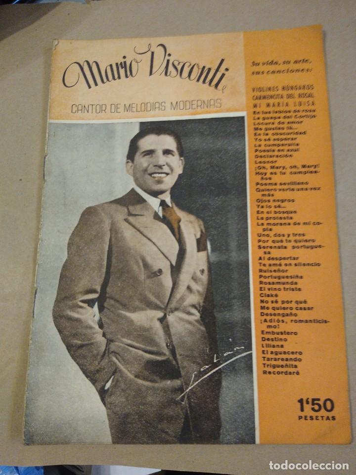 Cat&aacute;logos de M&uacute;sica: Mario Visconti. Cantor de melod&iacute;as modernas.