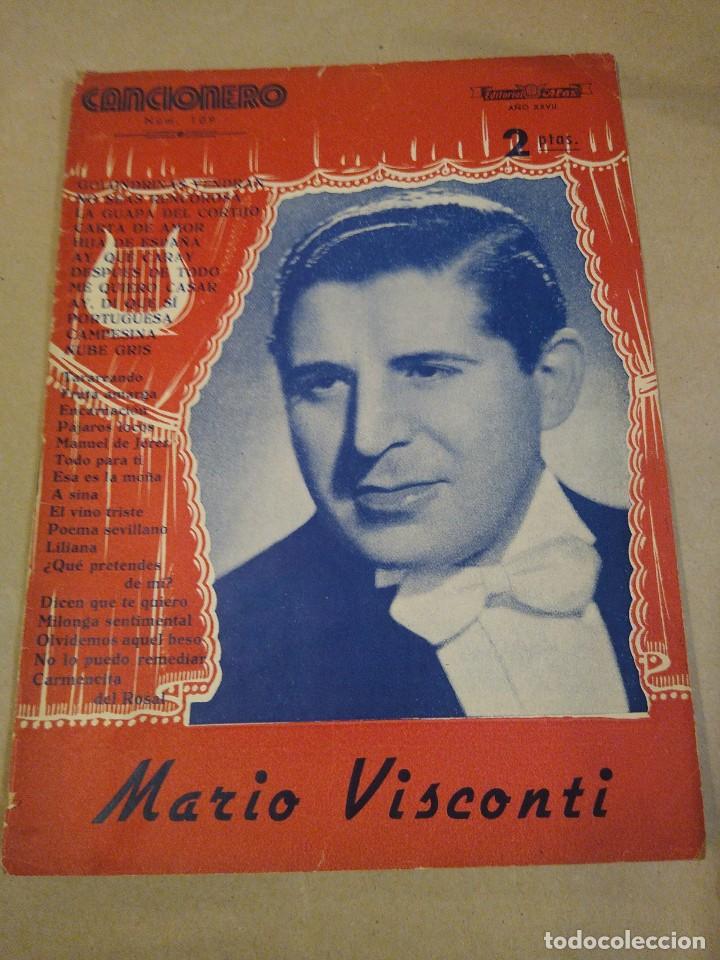 Cat&aacute;logos de M&uacute;sica: Mario Visconti. Cancionero. Editorial Alas.