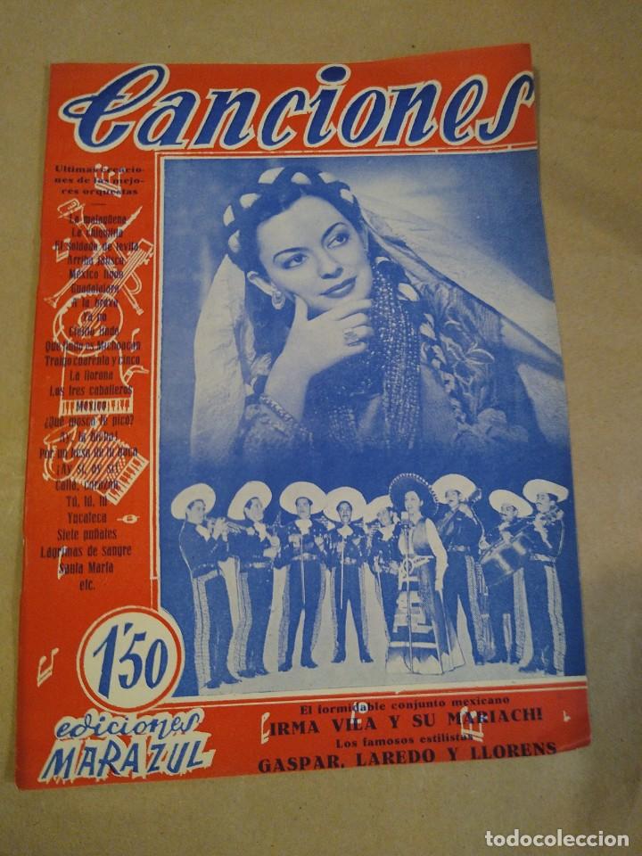 Cat&aacute;logos de M&uacute;sica: IRMA VILA Y SU MARIACHI - CANCIONES - EDICIONES MARAZUL