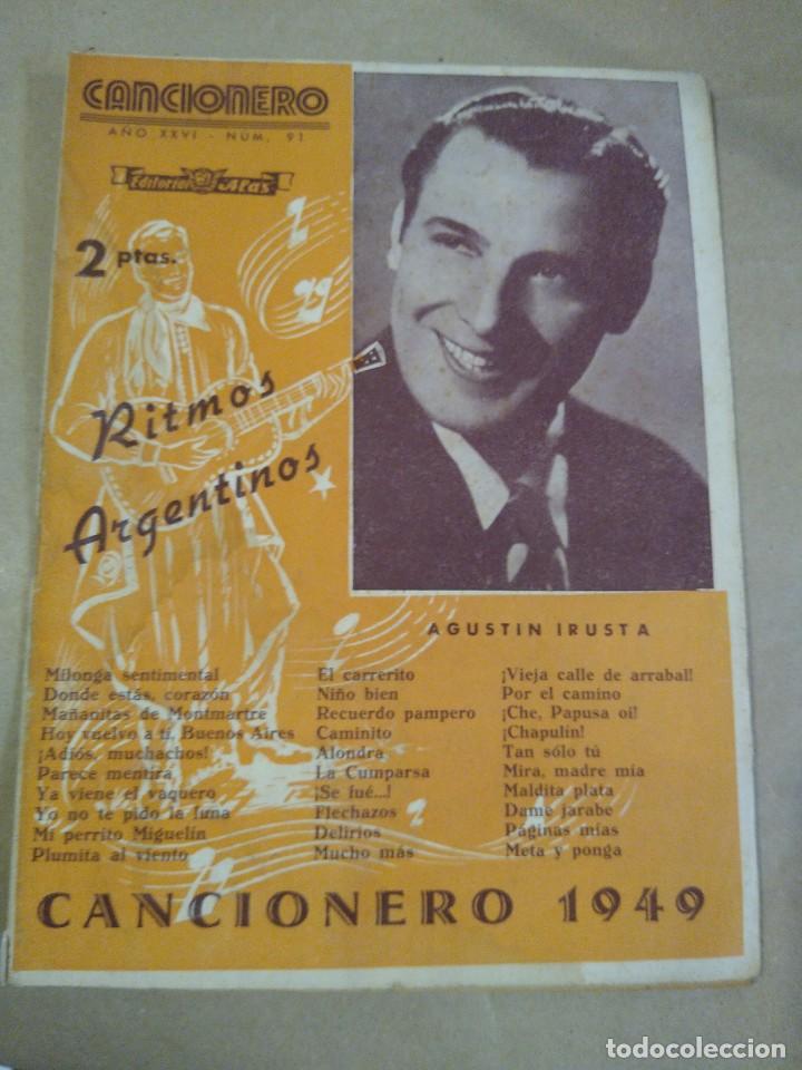 Cat&aacute;logos de M&uacute;sica: AGUSTIN IRUSTA - CANCIONERO 1949 - EDITORIAL ALAS // RITMOS ARGENTINOS TANGO TANGOS