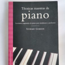 Cataloghi di Musica: TÉCNICAS MAESTRAS DE PIANO. Lote 257520300