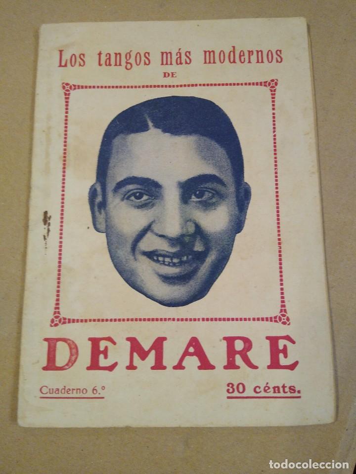 Cat&aacute;logos de M&uacute;sica: CANCIONERO, LOS TANGOS MAS MODERNOS DE DEMARE