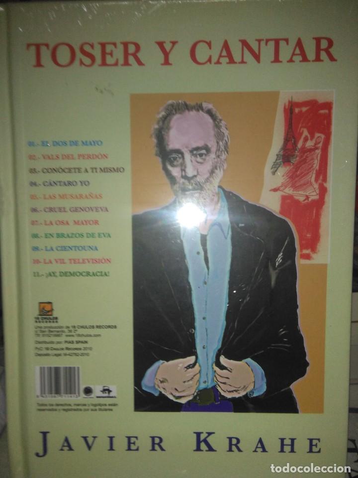 Cat&aacute;logos de M&uacute;sica: JAVIER KRAHE. TOSER Y CANTAR(DISCO+LIBRO) .18 CHULOS Records
