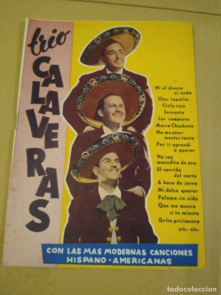 Cat&aacute;logos de M&uacute;sica: Trio Calaveras. Cancionero. Con las m&aacute;s modernas canciones hispano americanas.