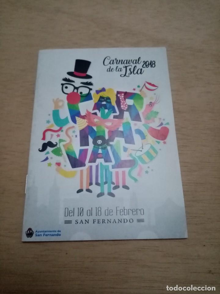 Cat&aacute;logos de m&uacute;sica: LIBRETO PROGRAMA CARNAVAL DE LA ISLA 2018.C16L. - Foto 1