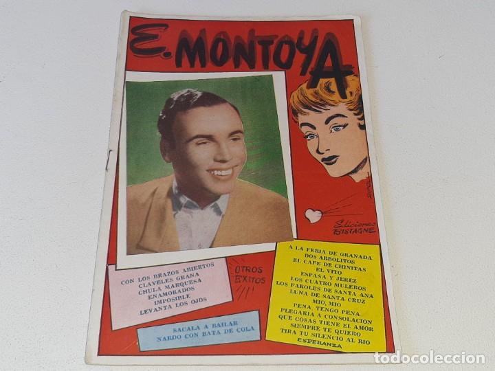 Cat&aacute;logos de M&uacute;sica: ANTIGUO CANCIONERO DE ENRIQUE MONTOYA EDICIONES BISTAGNE GERSA A&Ntilde;OS 60 1961