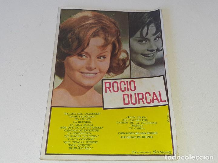 Cat&aacute;logos de M&uacute;sica: ANTIGUO CANCIONERO N&ordm; 87 - ROCIO DURCAL - EDICIONES BISTAGNE - A&Ntilde;O 1963