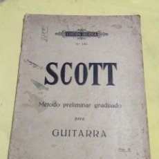 Catálogos de Música: SCOTT MÉTODO PRELIMINAR GRADUADO PARA GUITARRA N151. Lote 220431707