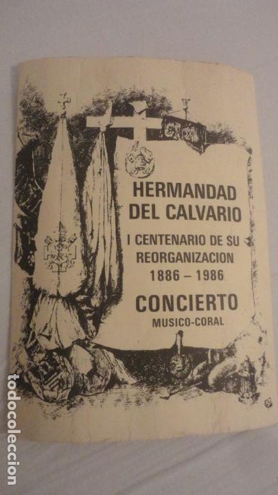 Cat&aacute;logos de M&uacute;sica: HERMANAD CALVARIO.CONCIERTO.ASOCIACION CORAL SEVILLA 1986.FERNANDO PEREZ ORGANO.