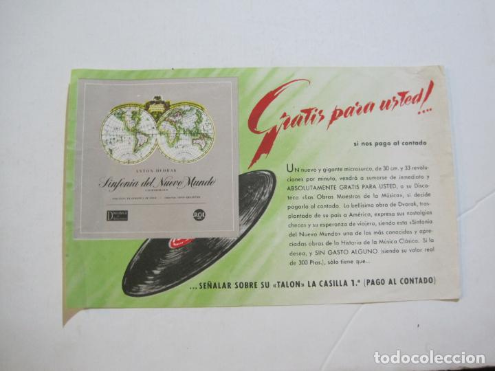Catalogues de Musique: ANTON DVORAK-SINFONIA DEL NUEVO MUNDO-PUBLICIDAD DISCOS RCA-VER FOTOS-(K-697)