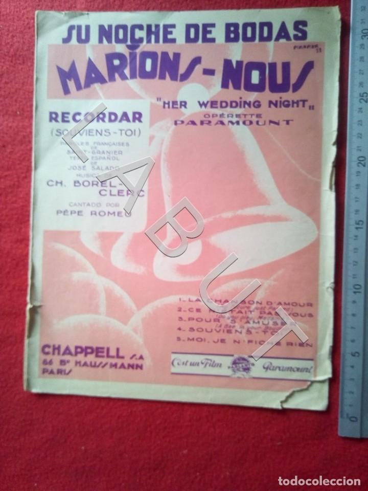 Catalogues de Musique: PEPE ROMEU HER WEDDING NIGHT RECORDAR PARTITURA CANCIONERO CM4